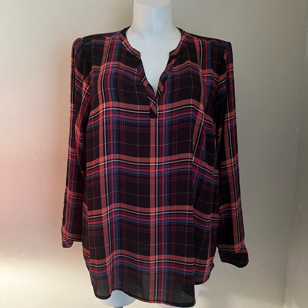 Torrid Plaid Popover Blouse